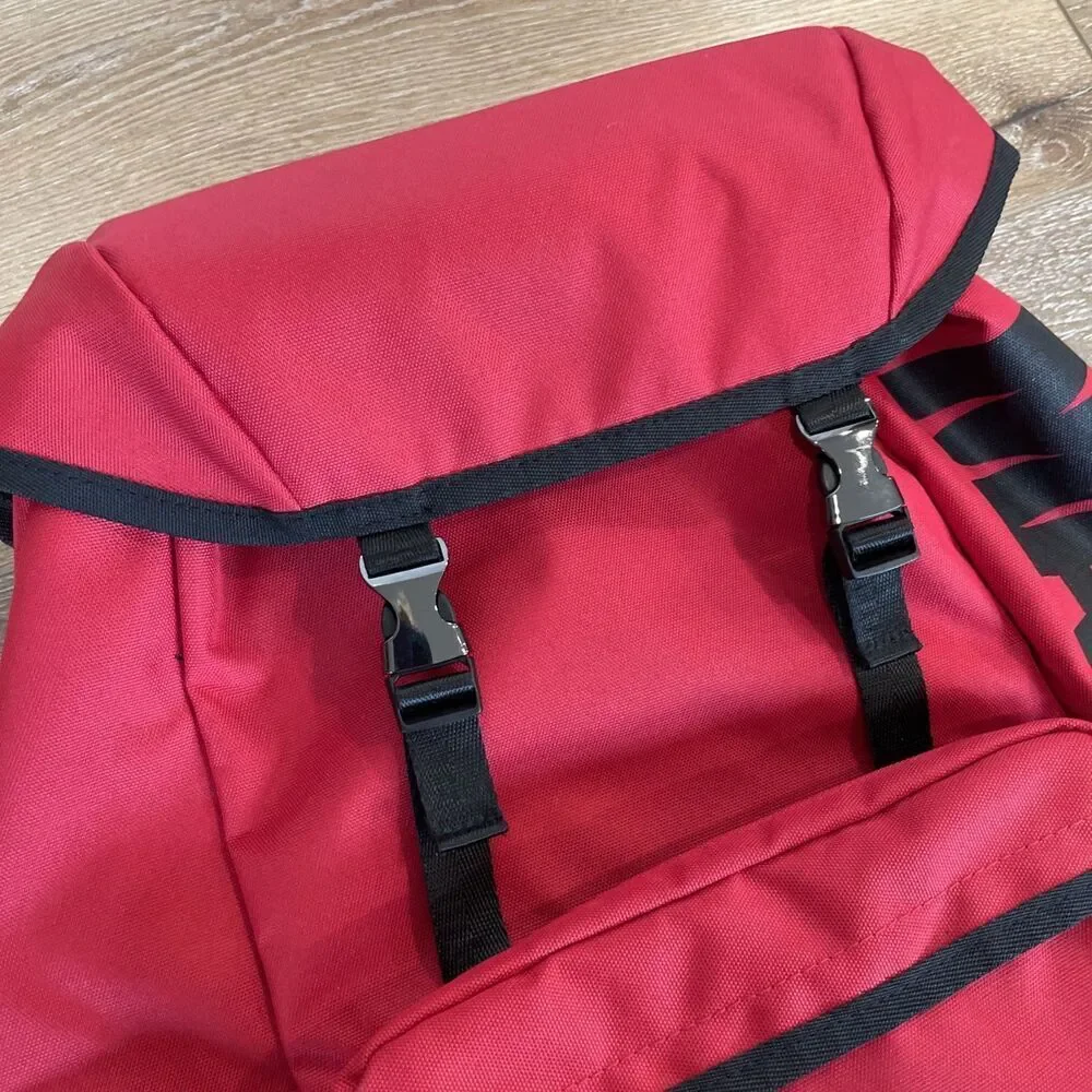 Disney Marvel Backpack Point Red Marvel Logo Tokyo WDW Zipper Drawstring Travel